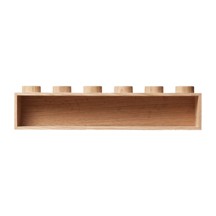 LEGO wooden book shelf - Soaped oak - Lego