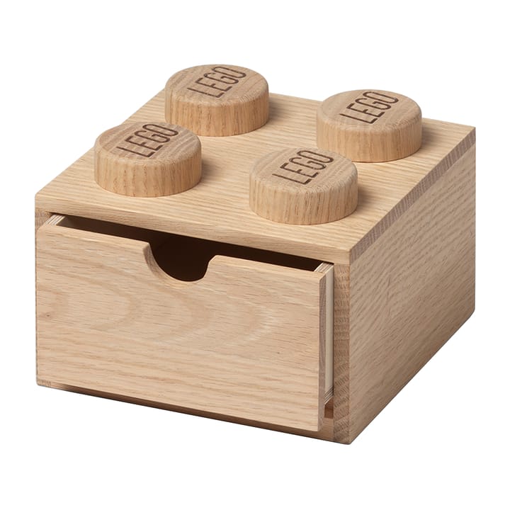 LEGO wooden desk drawer 4 - Soaped oak - Lego