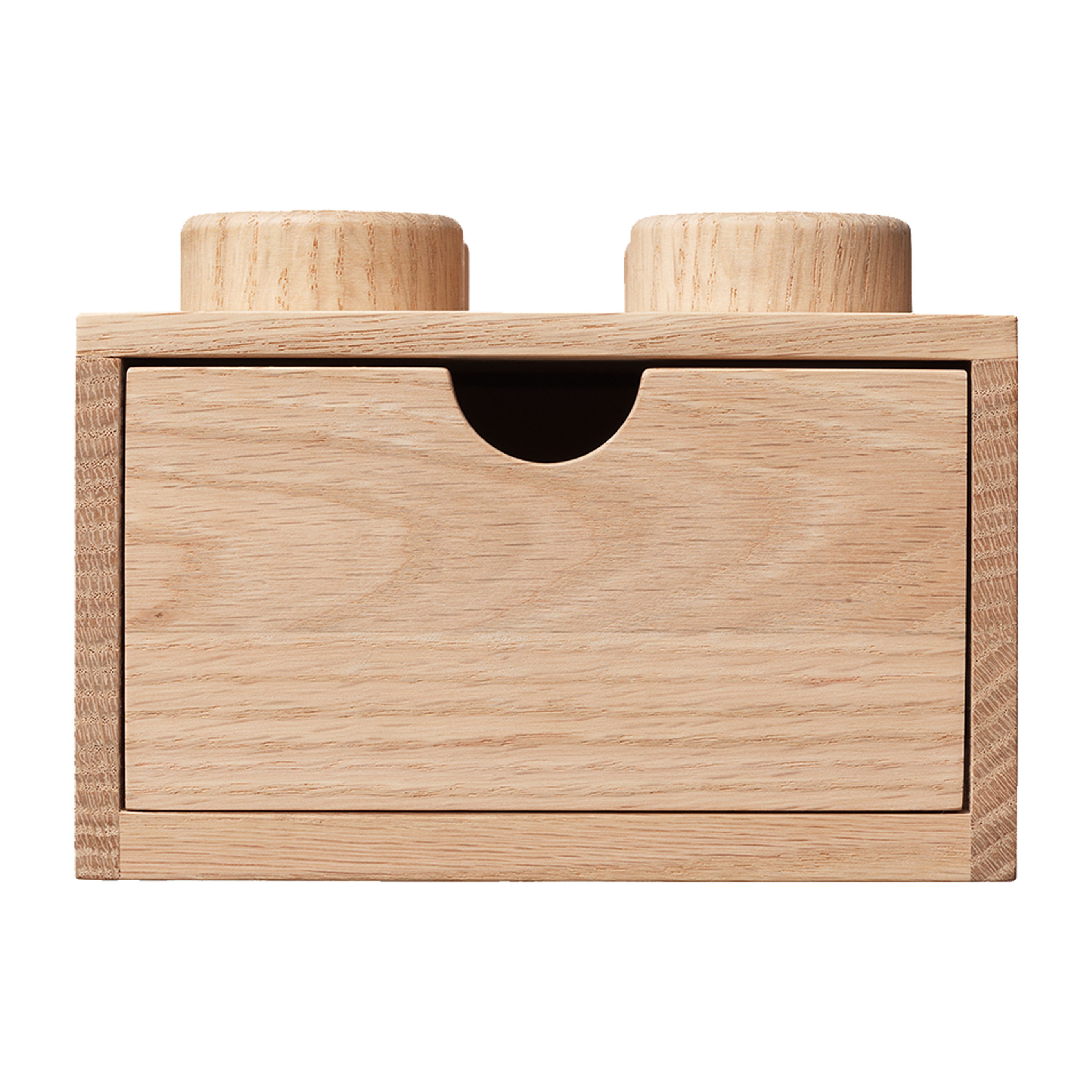 LEGO wooden desk drawer 4, Soaped oak