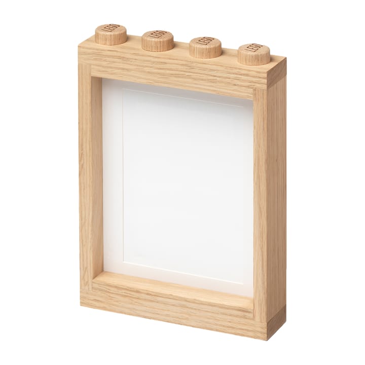 LEGO wooden picture frame, Soaped oak Lego