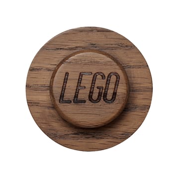 LEGO wooden wall hanger set - Dark stained oak - Lego