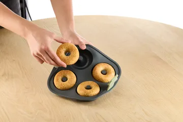 Lékué Air fryer doughnut mold 4 pcs - Grey - Lékué