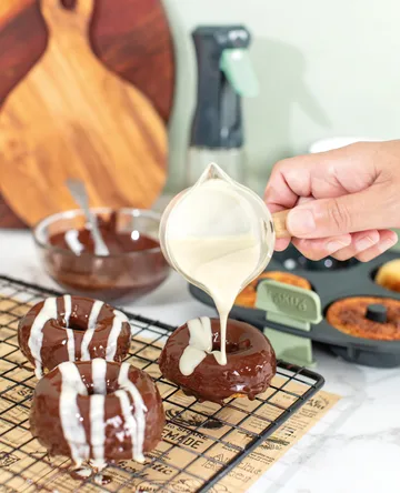 Lékué Air fryer doughnut mold 4 pcs - Grey - Lékué