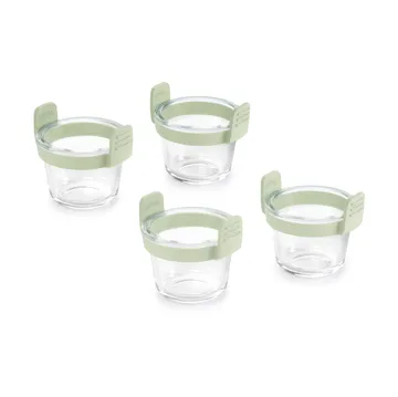 Lékué Air Fryer glass cup mini 4-pack - Transparent - Lékué