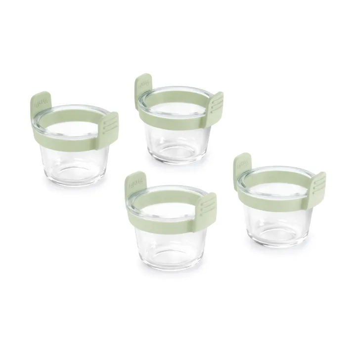 Lékué Air Fryer glass cup mini 4-pack - Transparent - Lékué