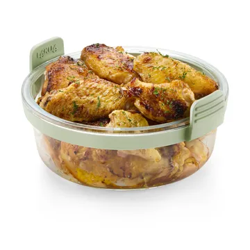 Lékué Air fryer round glass dish - Transparent - Lékué