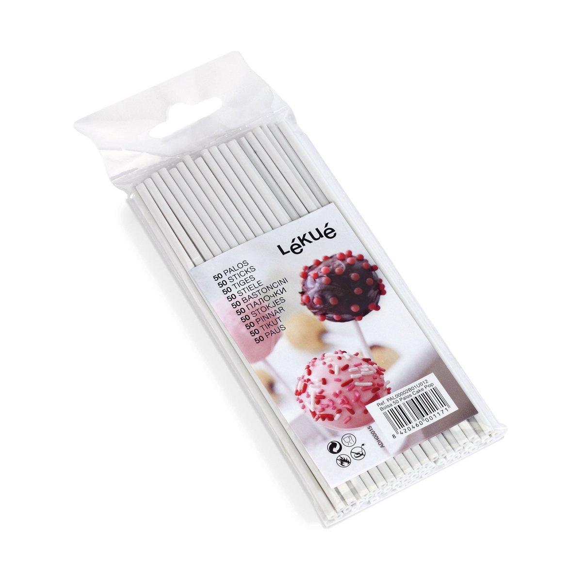 Lékué cake pop sticks 50-pack White | Scandinavian Design | Spatulas & dough scrapers | White