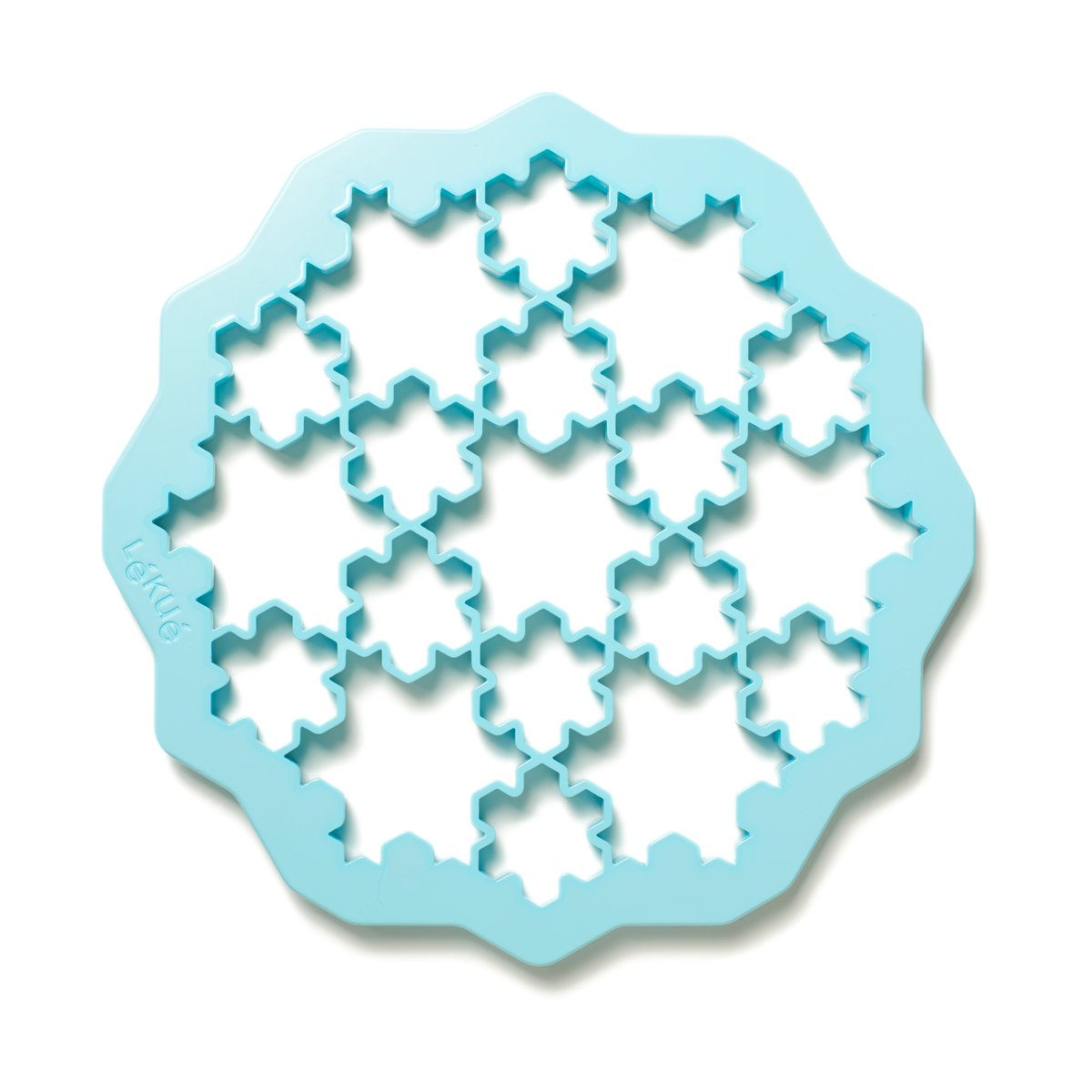 Lékué cutter snow puzzle 23.5x23.5 cm Blue | Scandinavian Design | Cookie/Biscuit cutters & cake tins | Blue