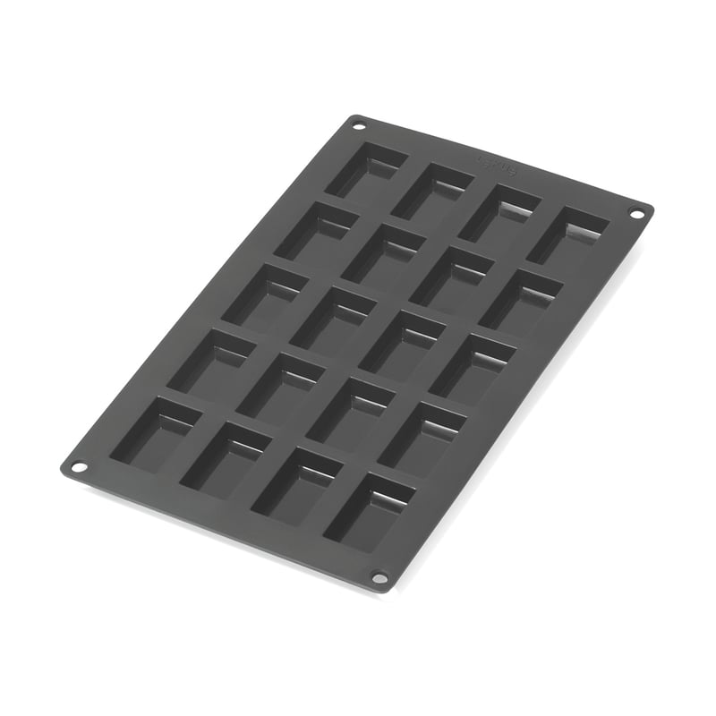 Lékué Lékué financier mold silicone 20 pcs Black