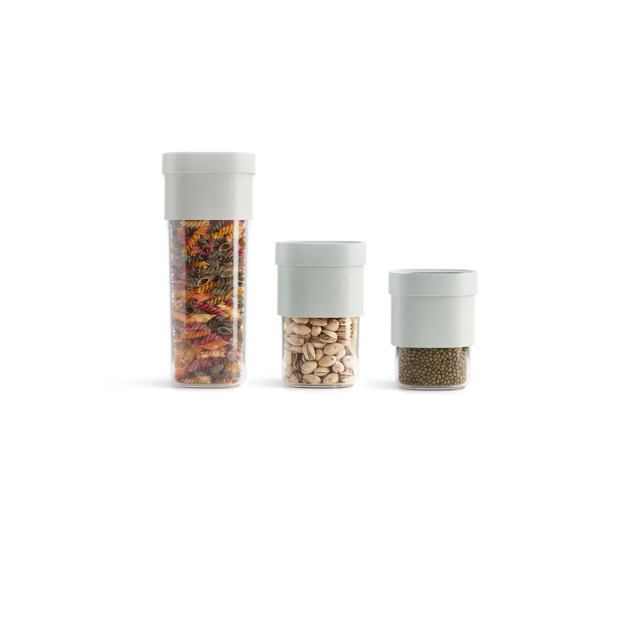 Lékué flip storage jar 5 pieces Green | Scandinavian Design | Storage jars | Green