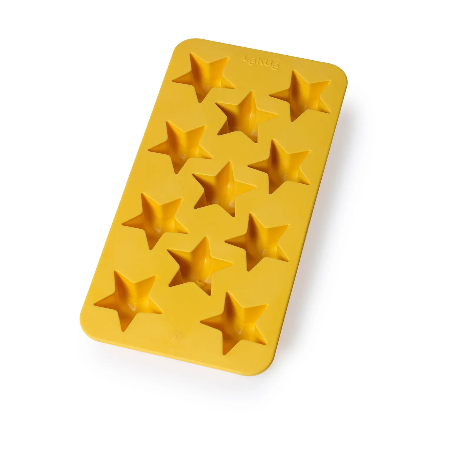 Lékué ice cube tray with lid yellow, Stars Lékué