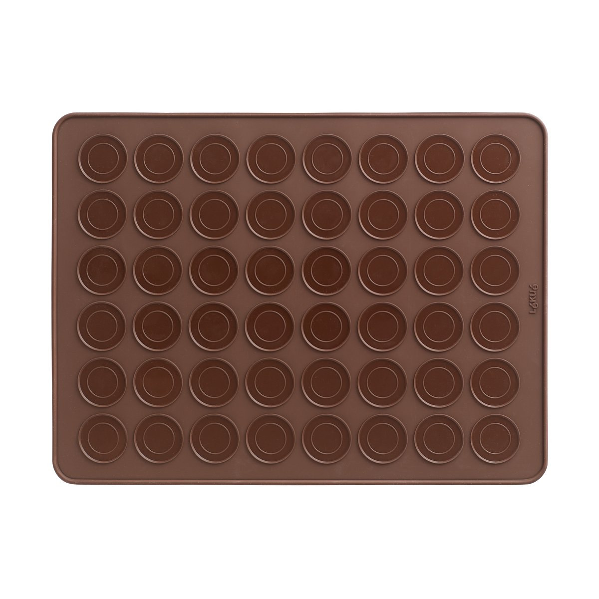 Lékué macarons baking mat silicone 40 cm Brown | Scandinavian Design | More baking accessories | Brown