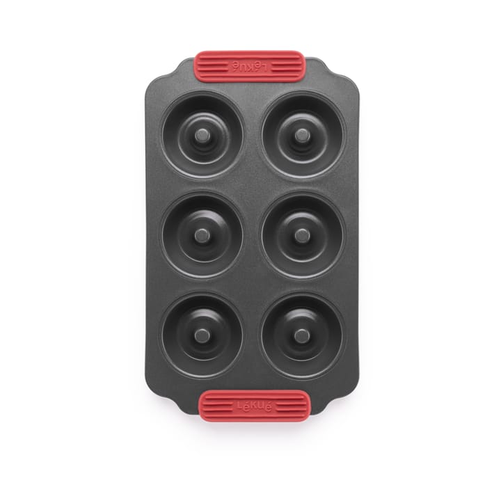 Lékué non stick donut mold 6 pcs, Red Lékué