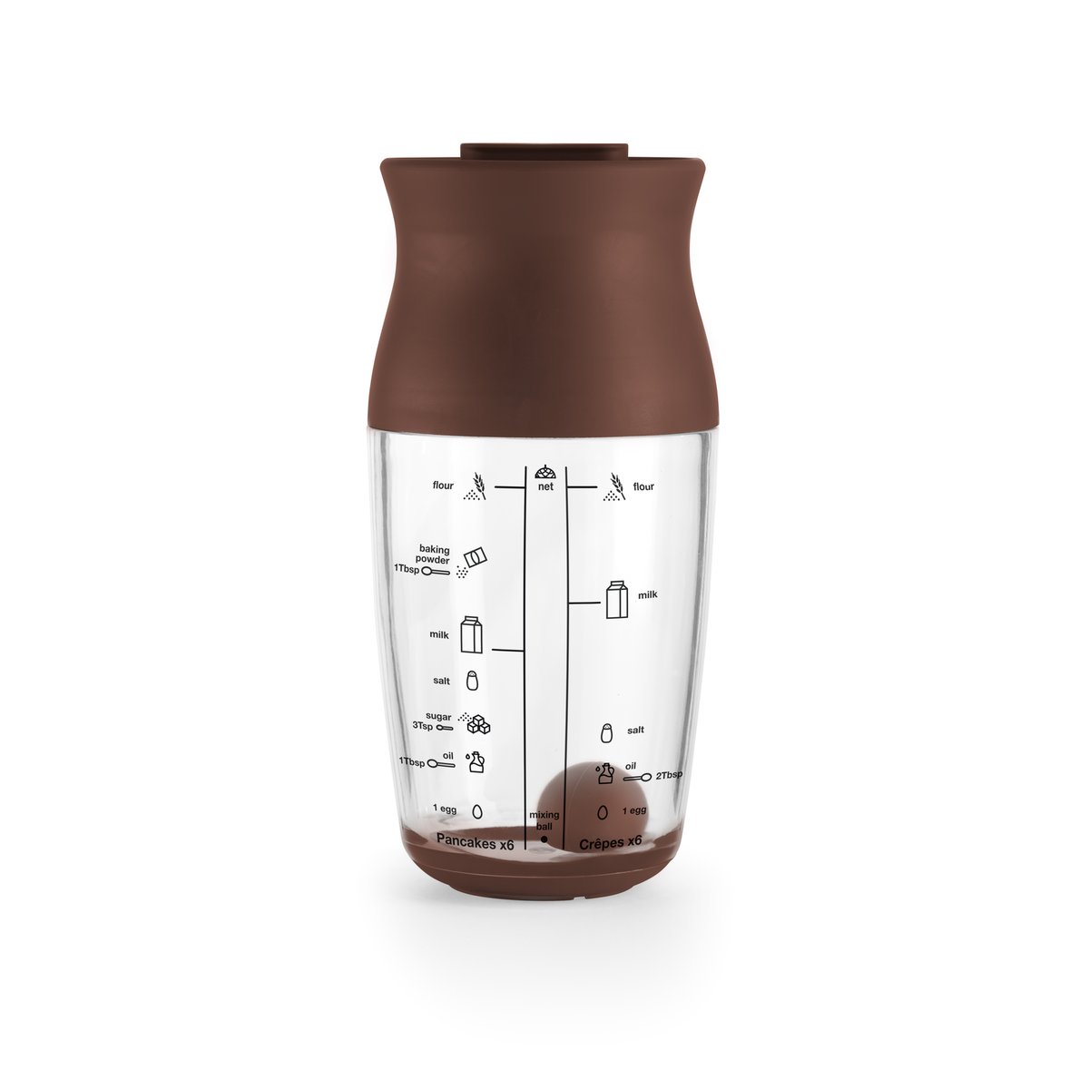 Lékué Lékué pancake batter shaker Brown
