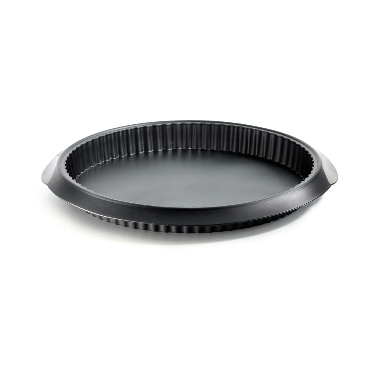 Lékué quiche pie form silicone o28 cm Black | Scandinavian Design | Round flat oven & flan dishes | Black