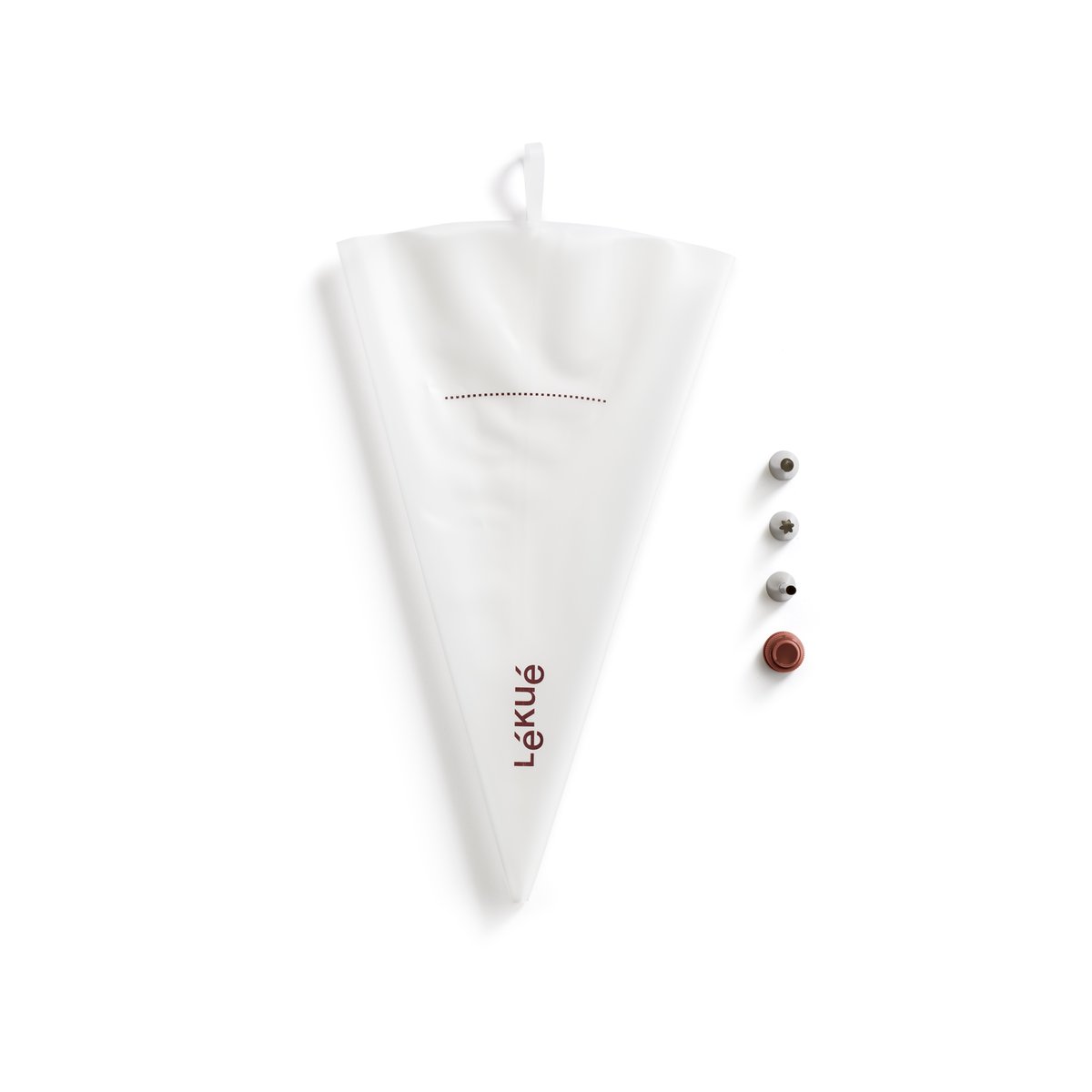 Lékué reusable piping bag 3 nozzles Transparent | Scandinavian Design | Transparent