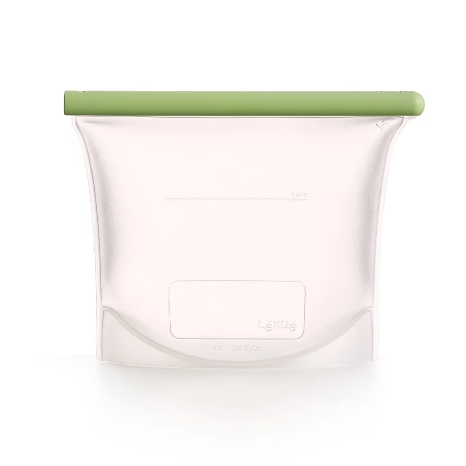 Lékué reusable silicone bag green, 1 L Lékué