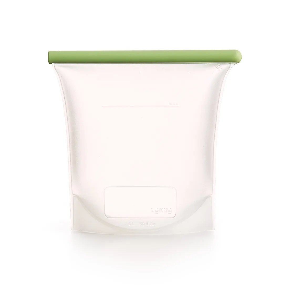 Lékué reusable silicone bag green, 1.5 L Lékué