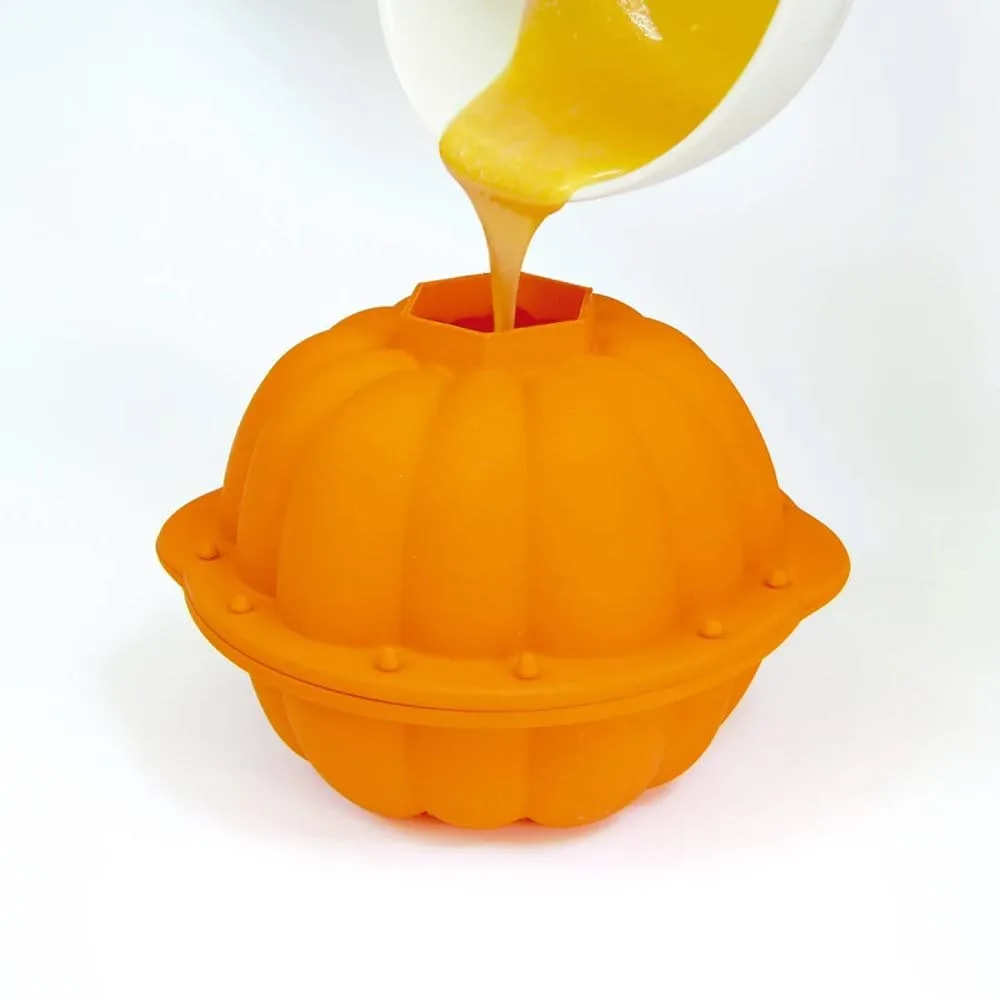 Lékué silicone mold 3D Halloween pumpkin, Orange Lékué