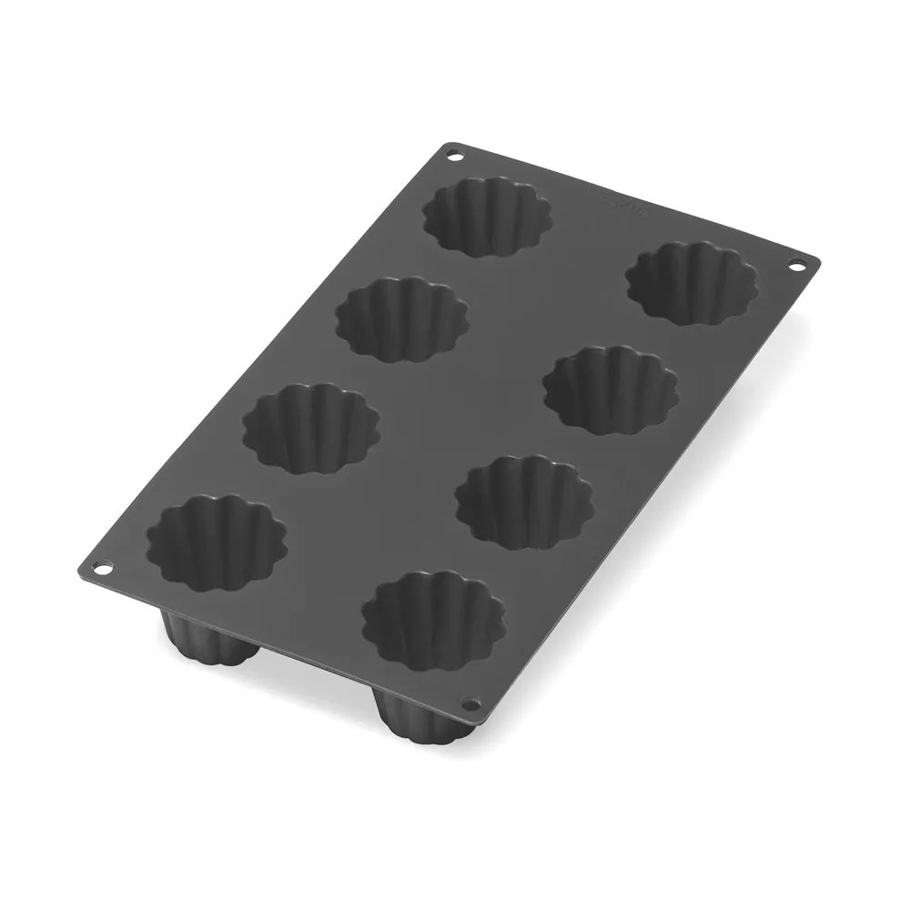 Lékué silicone mold canelé bordelais 8 pcs Black | Scandinavian Design | Cookie/Biscuit cutters & cake tins | Black