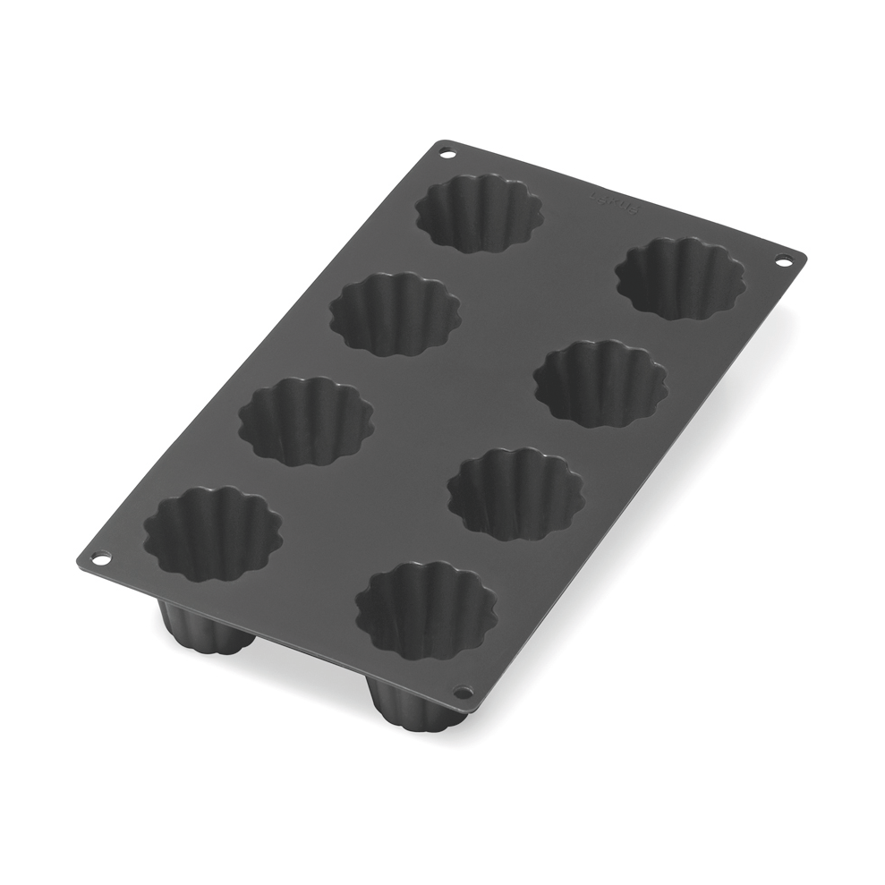 Lékué silicone mold canelé bordelais 8 pcs Black | Scandinavian Design | Cookie/Biscuit cutters & cake tins | Black
