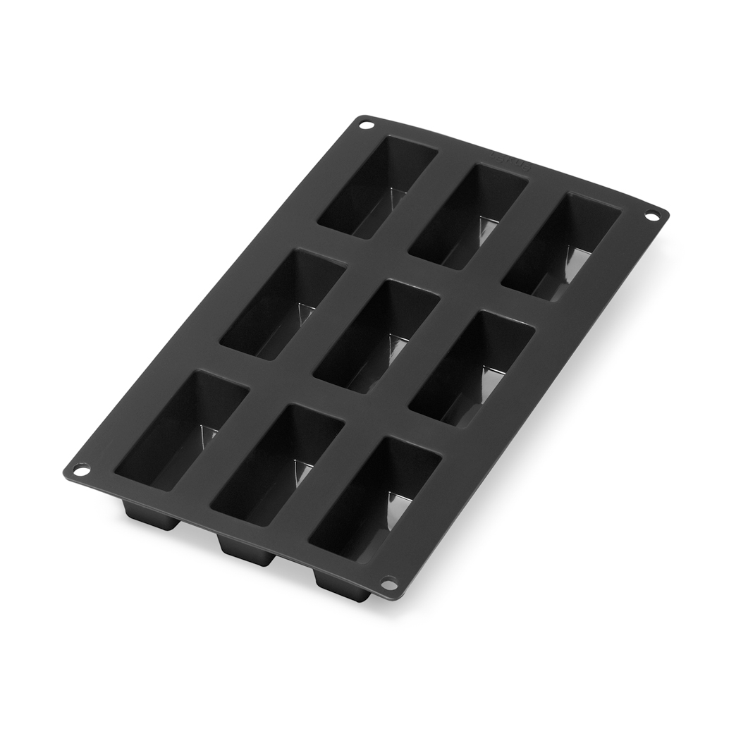 Lékué silicone mold mini cakes 9 pcs Black | Scandinavian Design | Cookie/Biscuit cutters & cake tins | Black