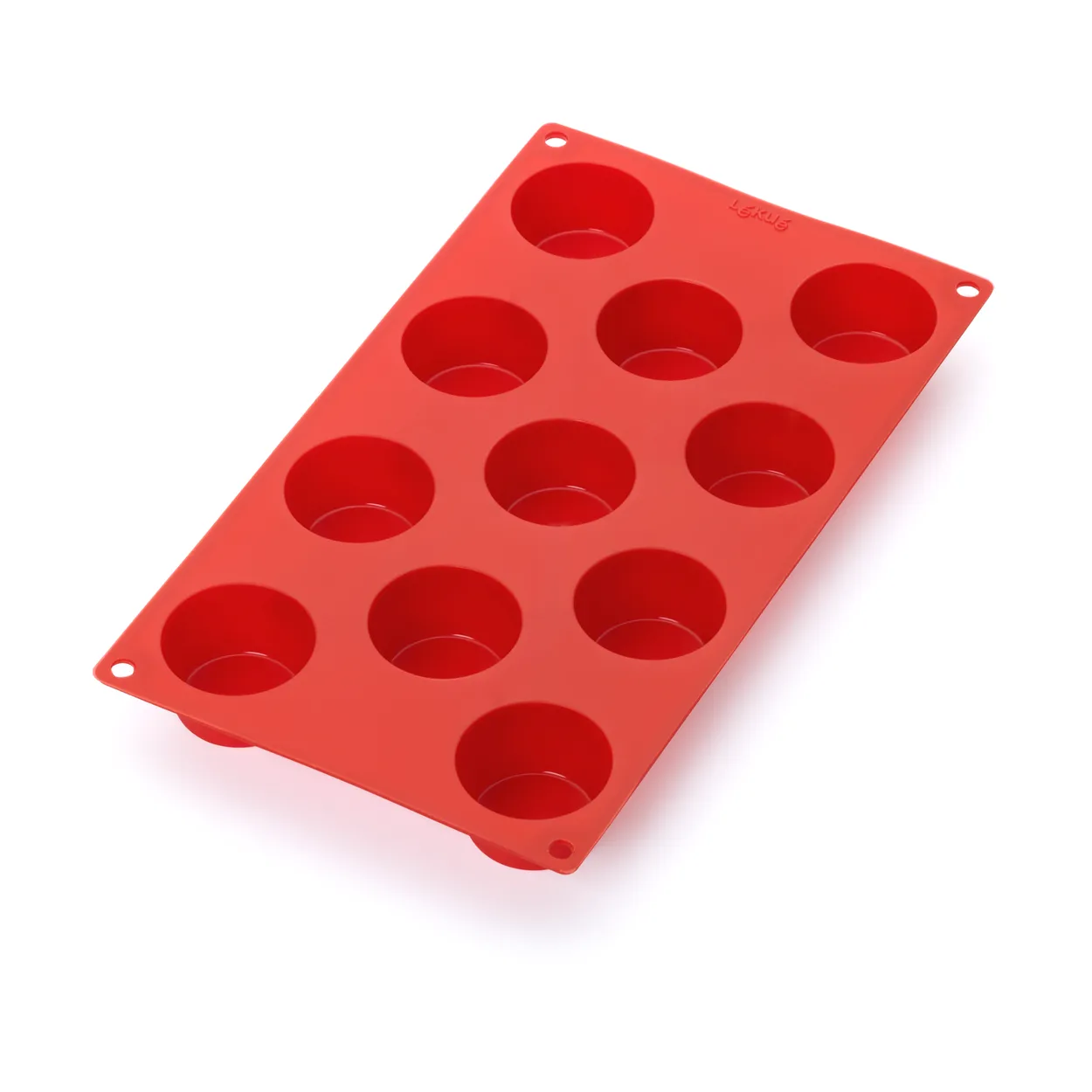 Lékué silicone mold mini muffins 11 pcs Red | Scandinavian Design | Cookie/Biscuit cutters & cake tins | Red