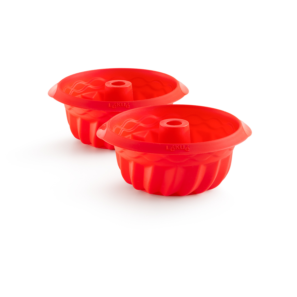 Lékué silicone molds mini savarin 2-pack Red | Scandinavian Design | Cookie/Biscuit cutters & cake tins | Red