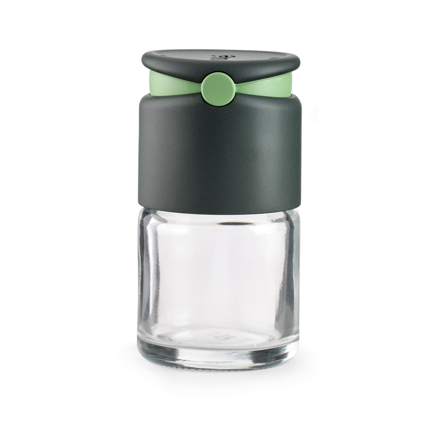 Lékué spice container with dosing lid Grey | Scandinavian Design | Salt & Pepper shakers | Grey