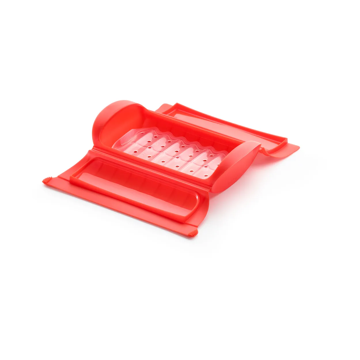 Lékué steam cooker micro tray 1-2 servings. Red | Scandinavian Design | Other kitchen utensils | Red