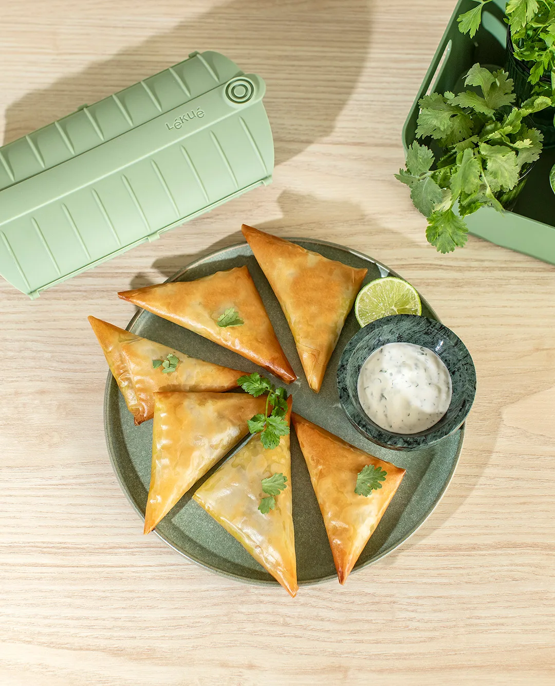 Lékué steamer, Green, 2-pack Lékué