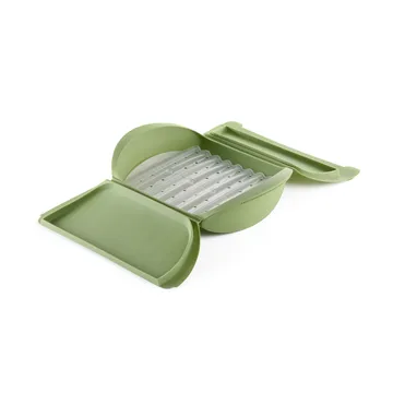 Lékué steamer - Green, with tray, 4-pack - Lékué