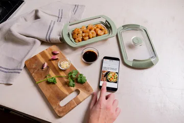 Lékué steamer - Transparent, glass, 2-pack - Lékué