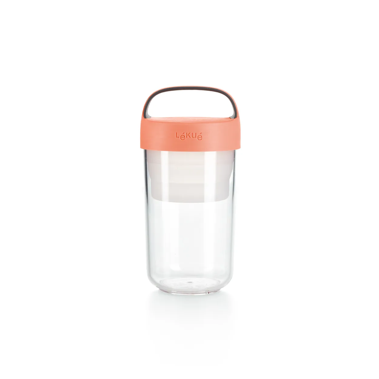 Lékué To Go jar 0.6 L Coral | Scandinavian Design | Lunch boxes & food containers | Pink