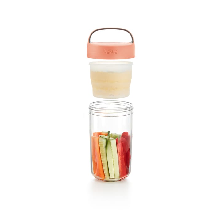 Lékué To Go jar 0.6 L, Coral Lékué