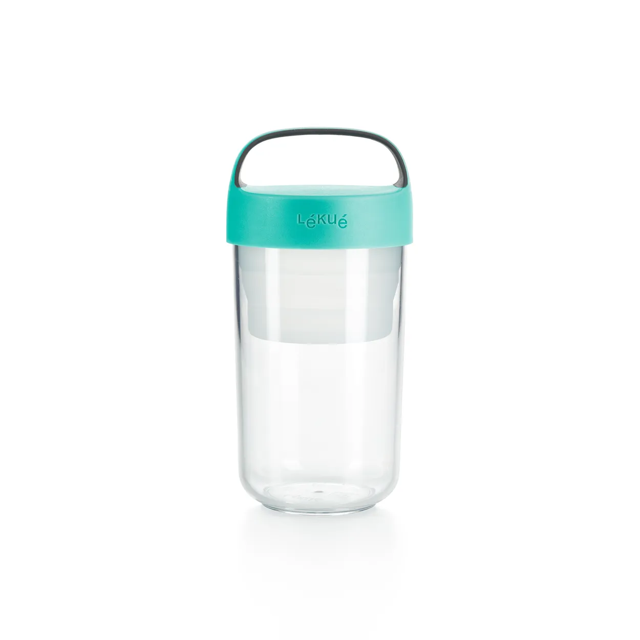 Lékué To Go jar 0.6 L Turquoise | Scandinavian Design | Lunch boxes & food containers | Blue