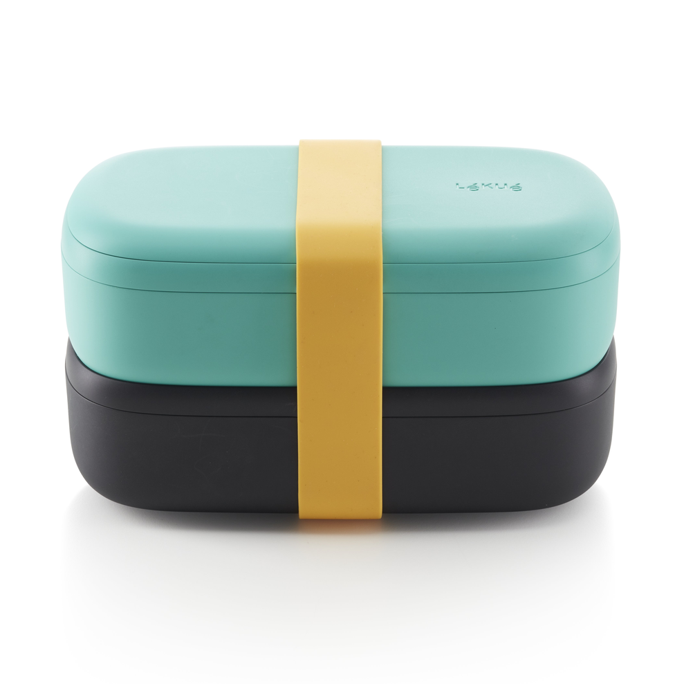 Lékué Lékué To Go lunch box 2 pieces Green