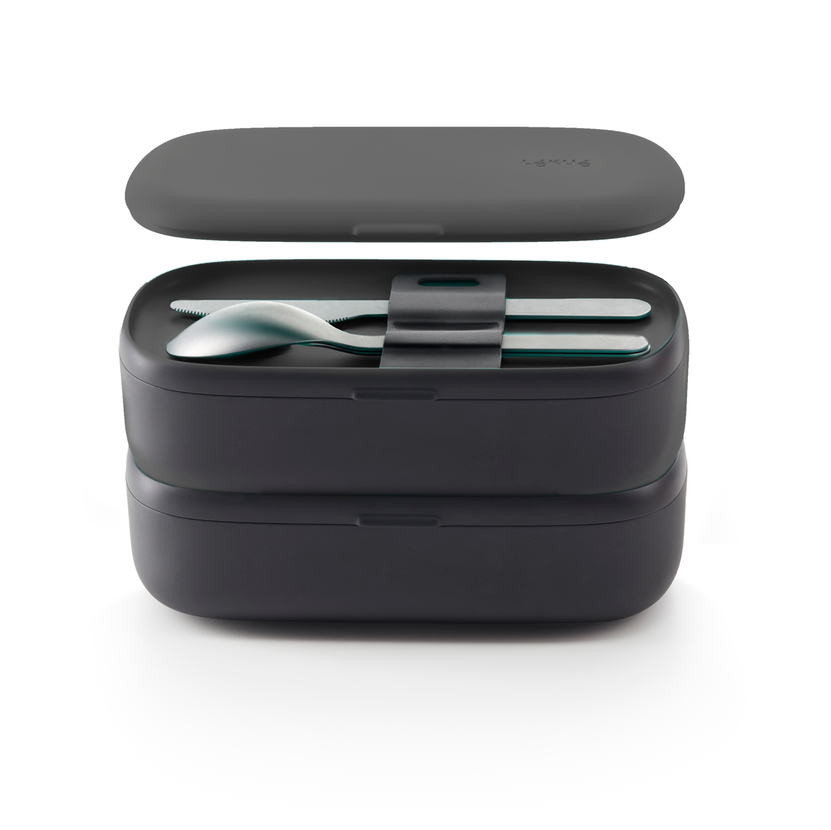 Lékué Lékué To Go lunchbox 5 pieces Black