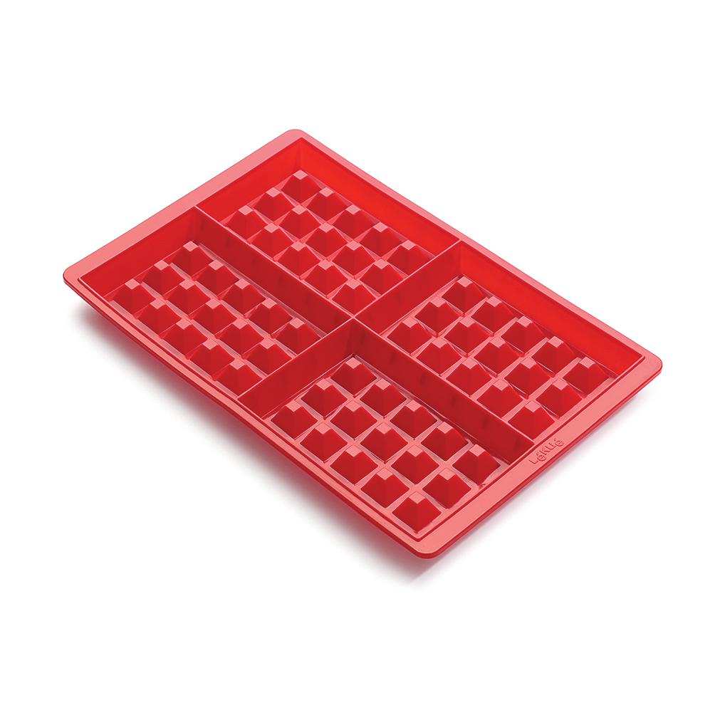 Lékué waffle mold silicone Red | Scandinavian Design | Oven dishes | Red
