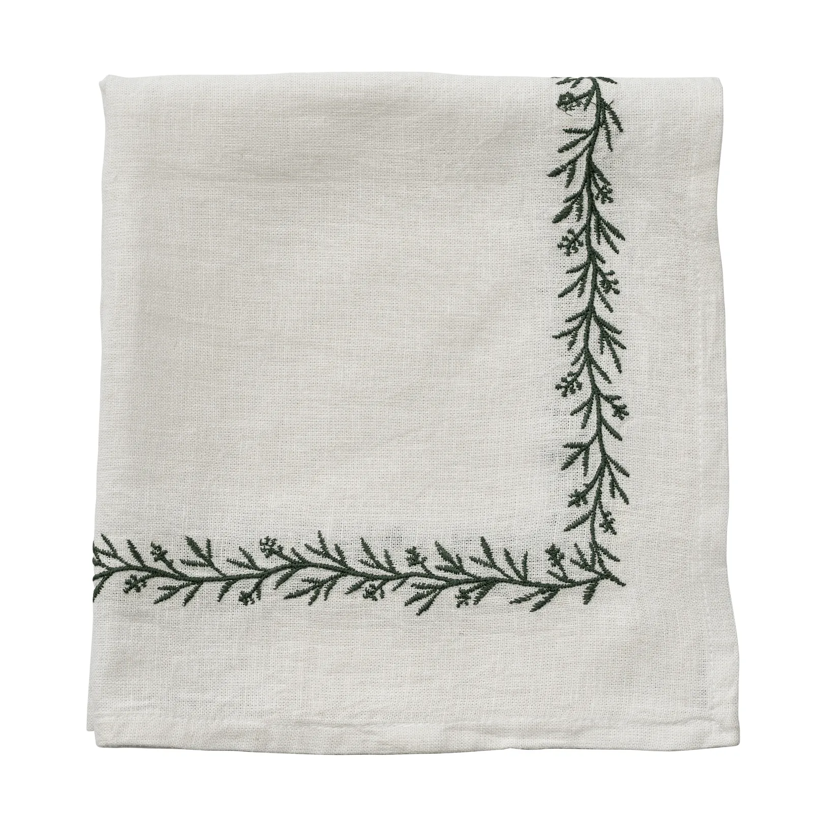 Abella fabric napkin, White-green, 45x45 cm Lene Bjerre
