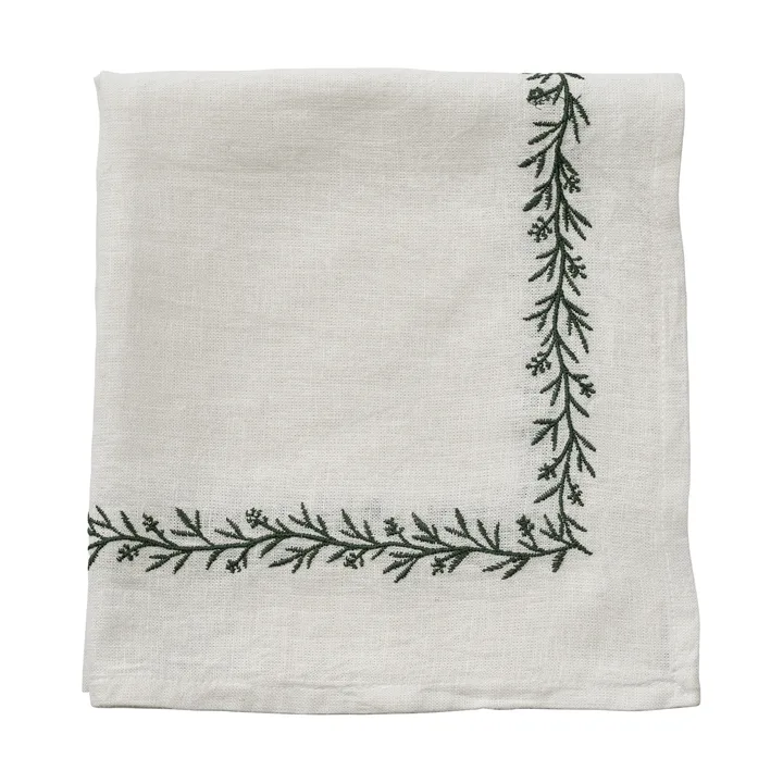 Abella fabric napkin - White-green, 45x45 cm - Lene Bjerre