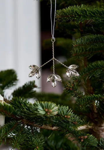 Ada ornament hanging decoration - Silver-coloured, 5x4x10 cm - Lene Bjerre