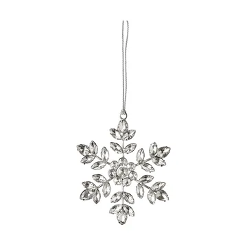 Ada snowflake hanging decoration - Silver-coloured, 10x10 cm - Lene Bjerre