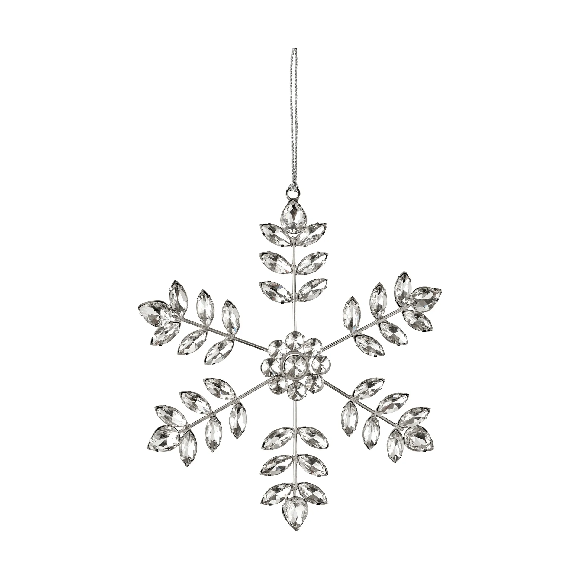 Ada snowflake hanging decoration, Silver-coloured, 18x18 cm Lene Bjerre