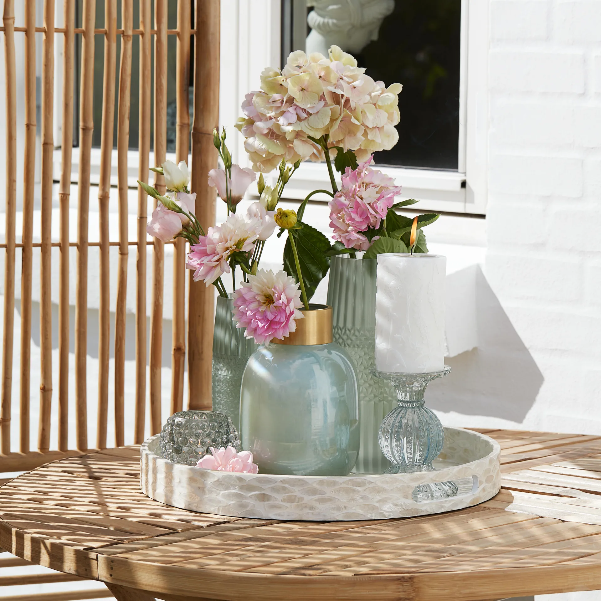 Alma vase 33 cm, Iceberg green Lene Bjerre