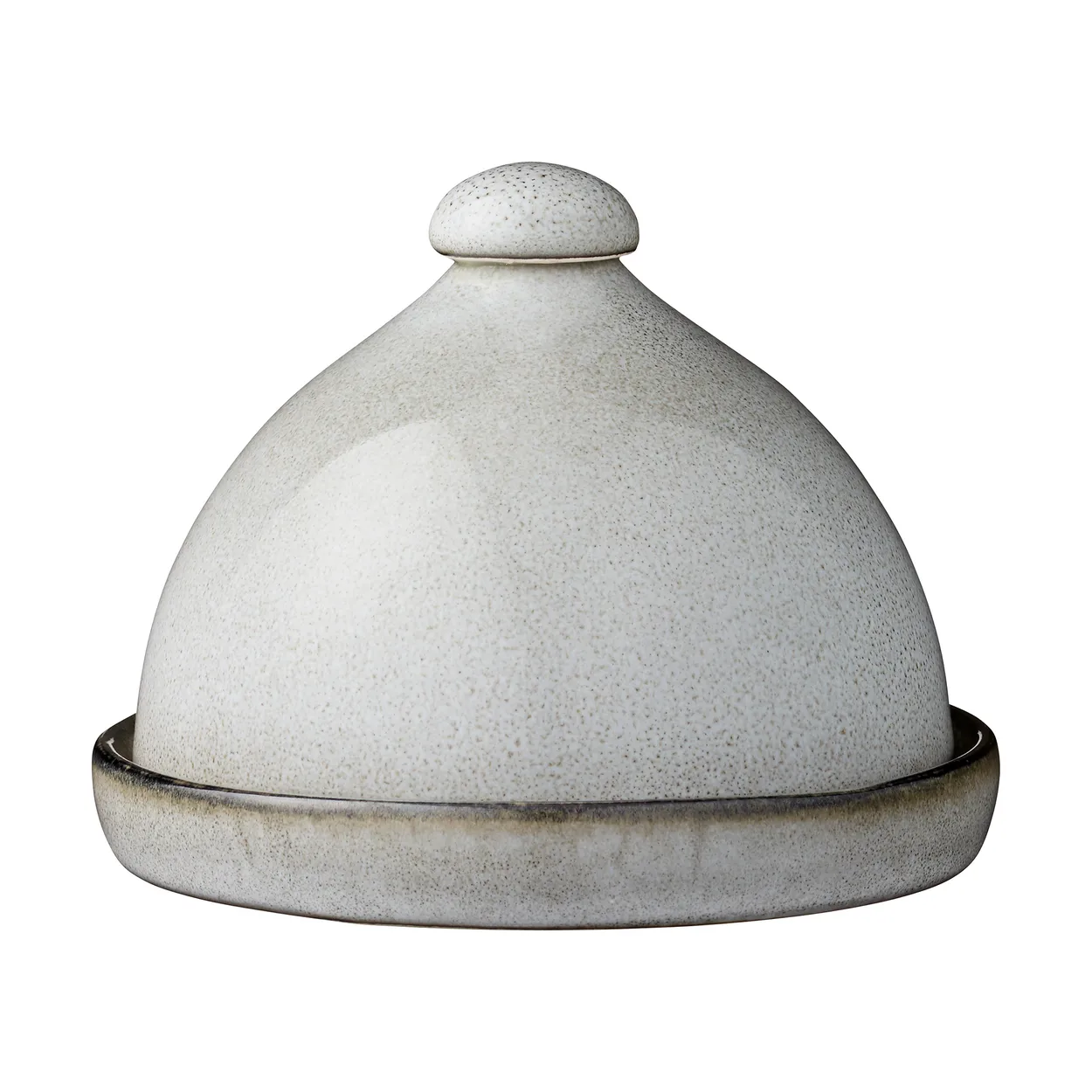 Lene Bjerre Amera butter dish o14 cm Grey | Scandinavian Design | Serving platters & dishes | Grey