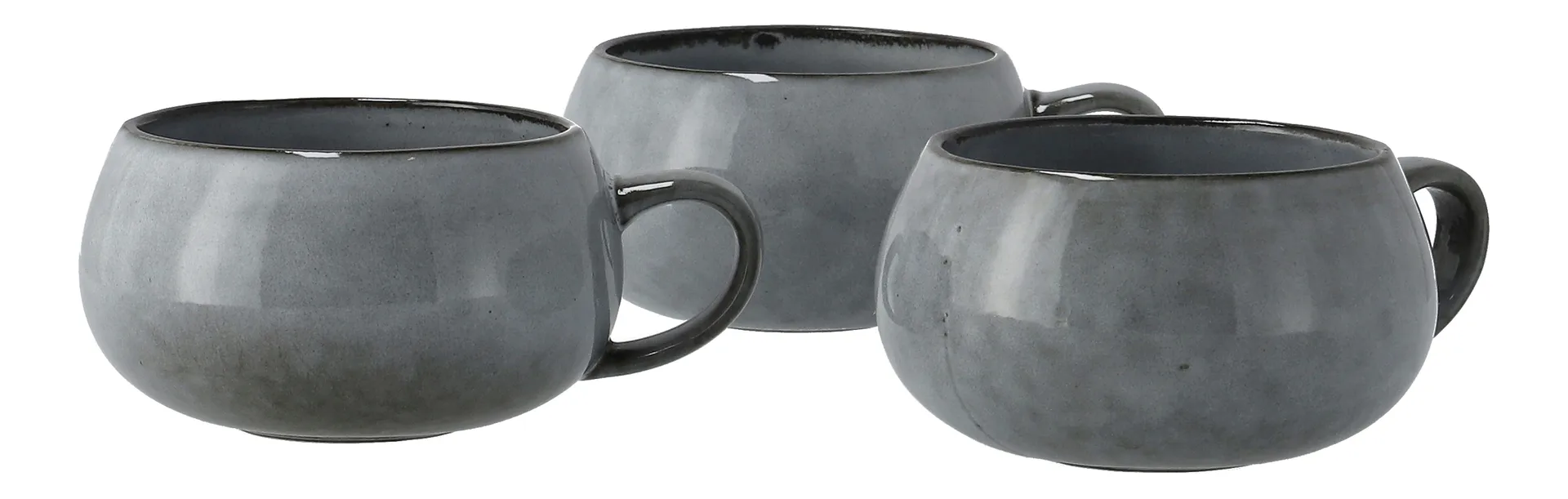 Amera cup and saucer, Grey Lene Bjerre