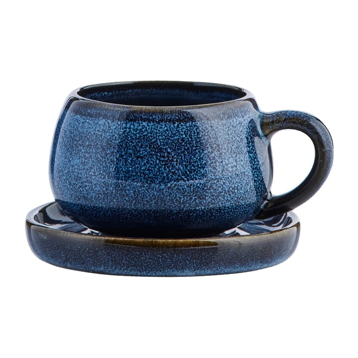 Amera espresso cup and saucer 8 cl - Blue - Lene Bjerre