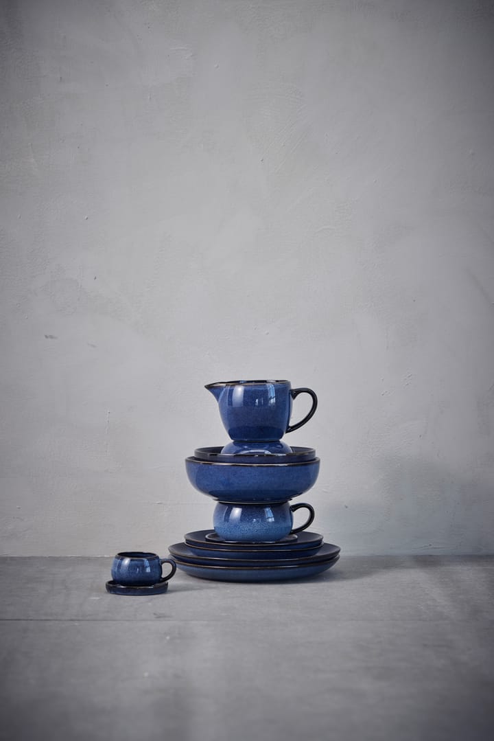 Amera espresso cup and saucer 8 cl - Blue - Lene Bjerre