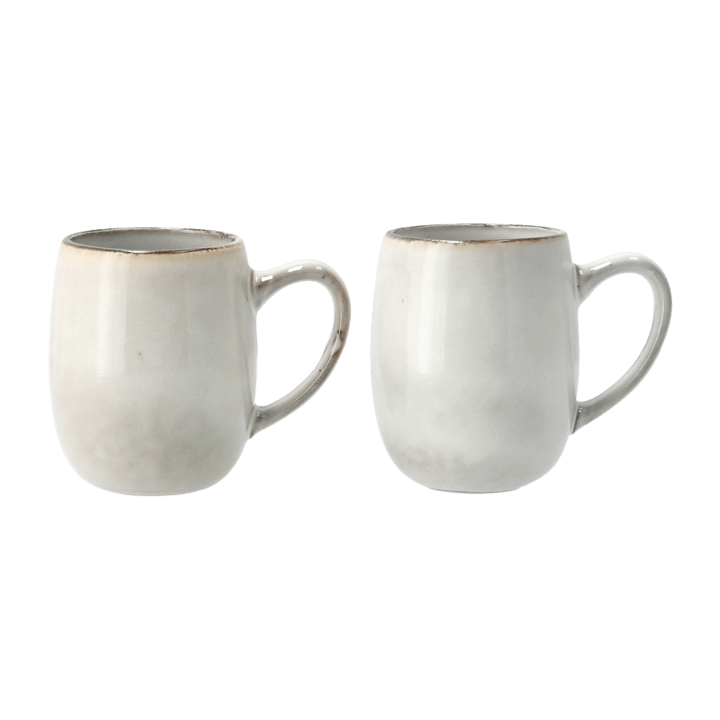 Amera mug with handle - white sands - Lene Bjerre